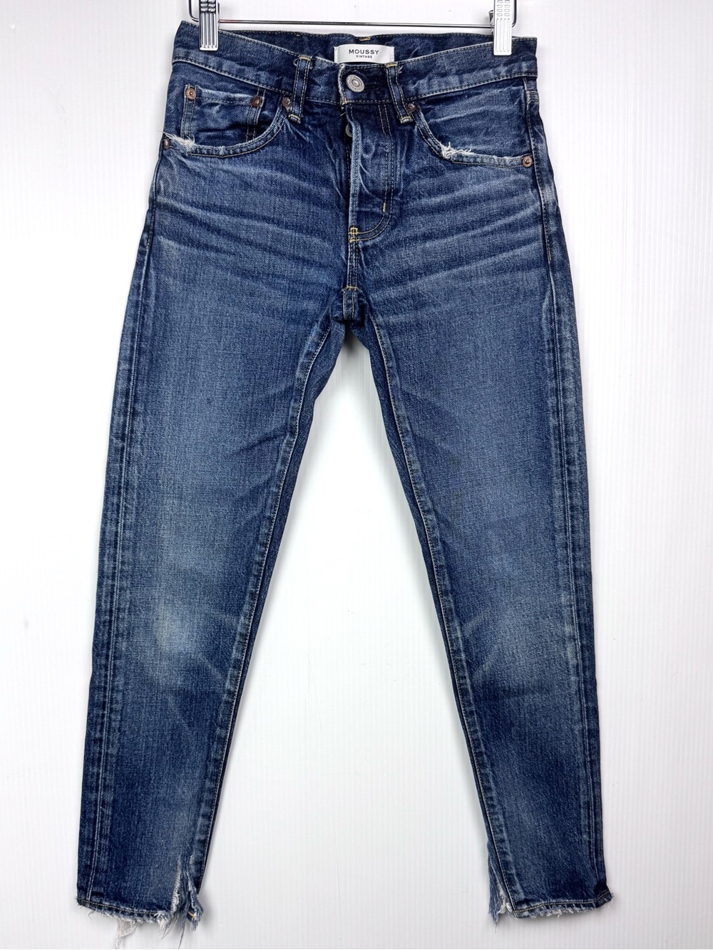 Moussy Vintage Faded Blue Skinny Jeans 100% Cotton 23